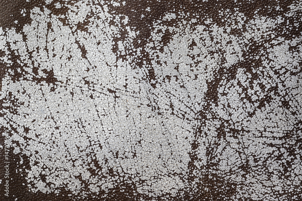 Obraz premium White old lleather texture