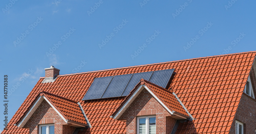 Solaranlage auf eine Dach eines Hauses