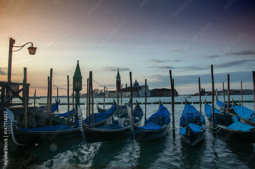 Lagune von Venedig im Morgengrauen