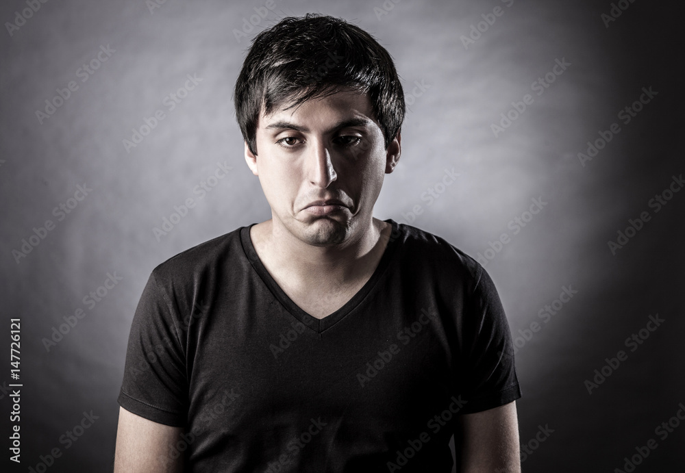 Naklejka premium Man face expressions