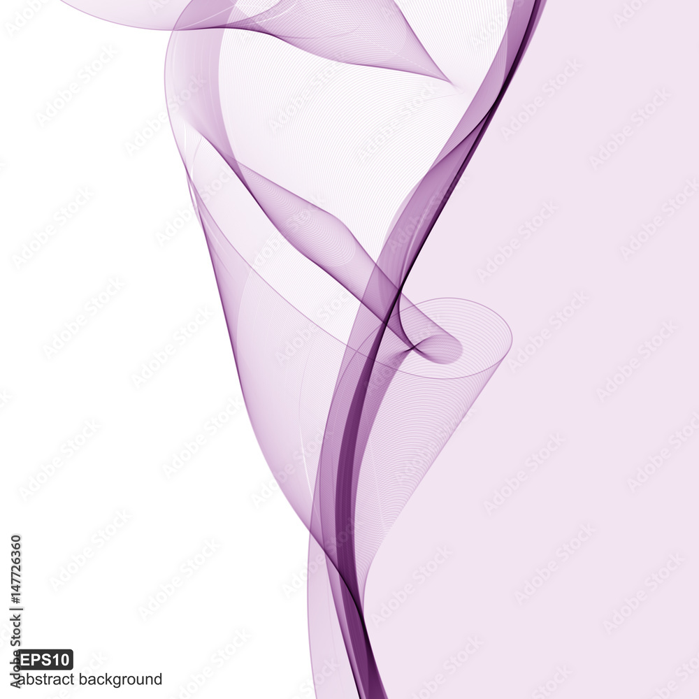 Abstract purple wave background. Vector illustration.
