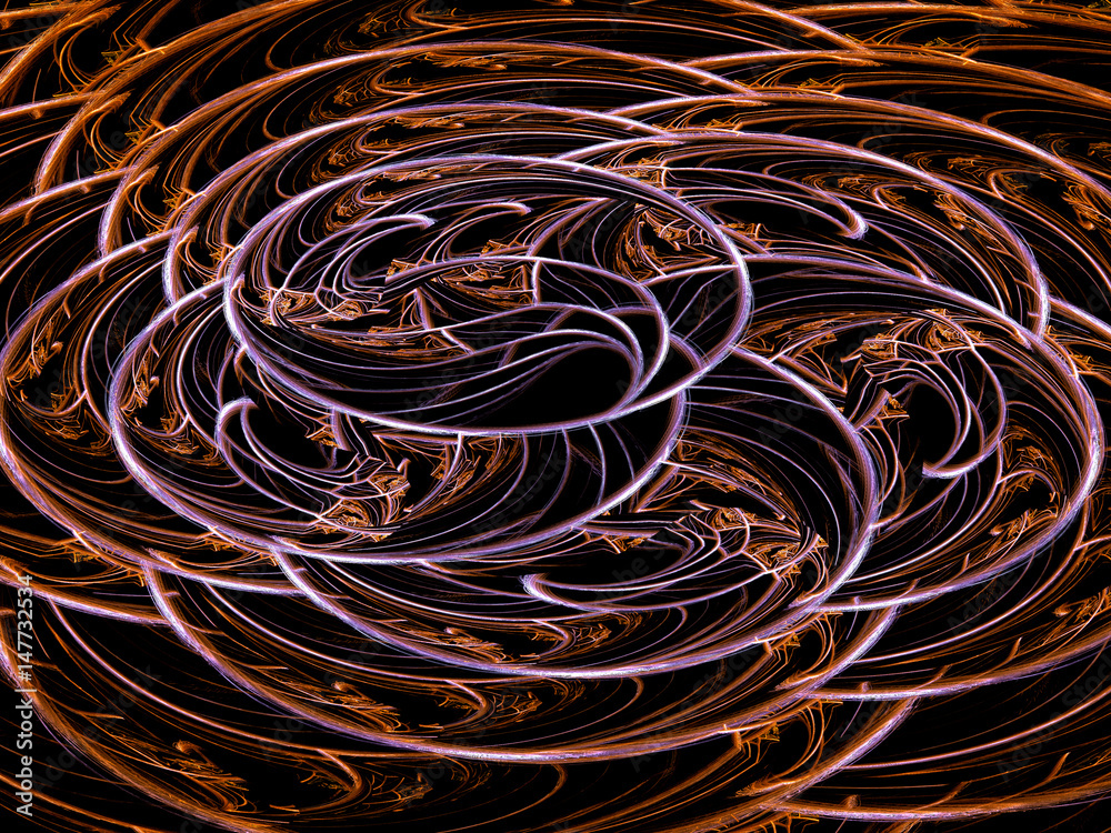Abstract fractal background computer-generated image