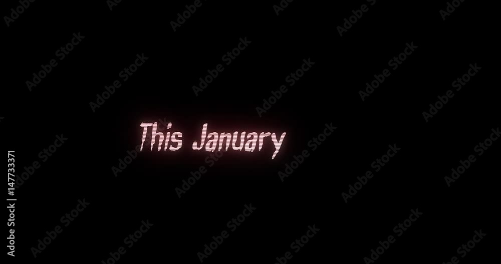 Horror Dramatic Motion Graphics Movie Trailer Glitching Text - This January Horror Dramatic Motion Graphics Movie Trailer Glitching Text - This January