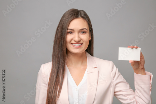 Beautiful young woman with ...