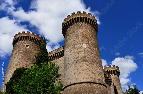 Rocca Pia fortress ancient towers in Tivoli
