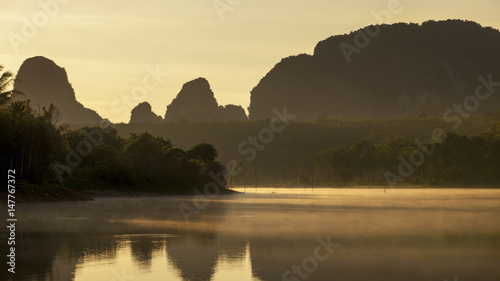 Good morning at Nongtalay lake, Krabi, Thailand