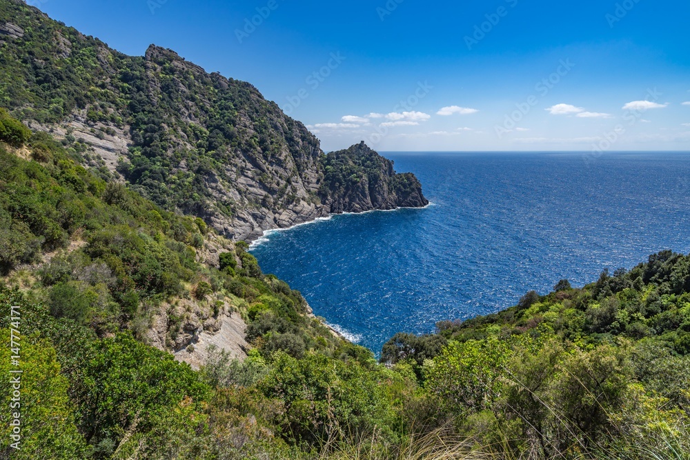 Beautiful bay called Cala dell'Oro near Portofino, Liguria, Italy