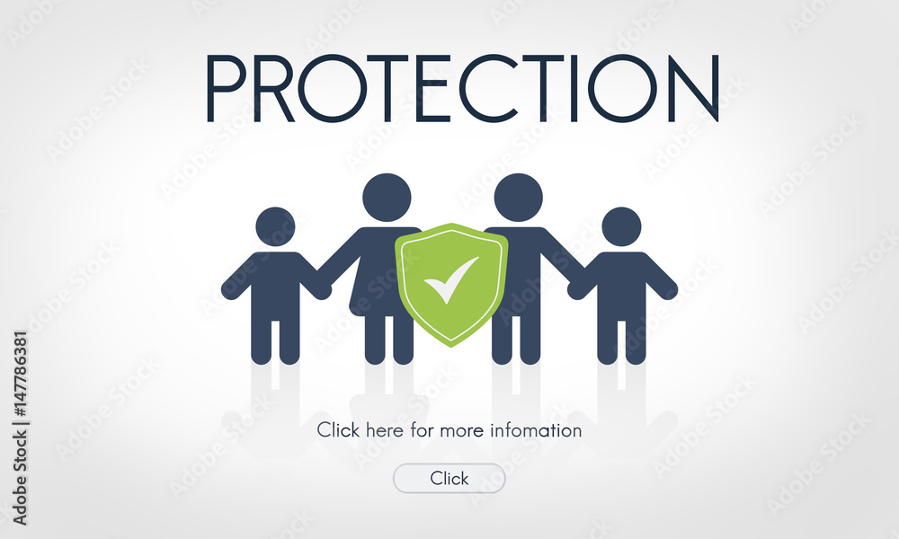 Family Insurance Reimbursement Protection Concept Family Insurance Reimbursement Protection Concept