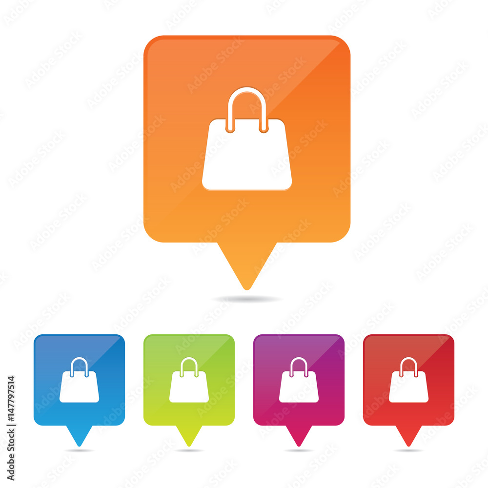 Shopping Bag Pins Shopping Bag Pins