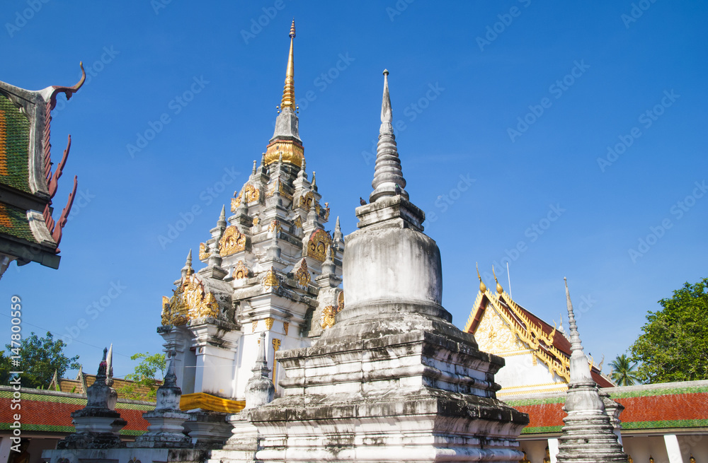 Fototapeta premium Wat Pha Boromathart Chaiya Suratthani, Thailand.