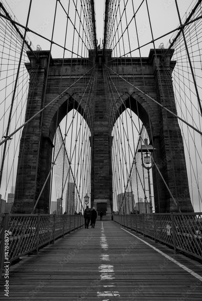 Naklejka premium Brooklyn Bridge, Brooklyn Bridge