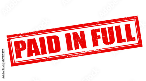 Paid in full