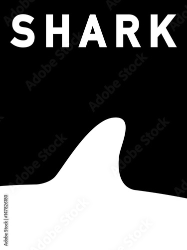 Shark icon. Logo design template.  photo