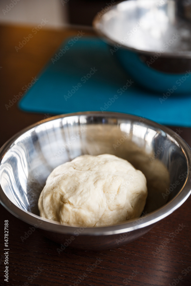 bowl full of dough bowl full of dough