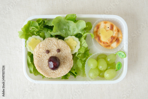 Koala bear lunch box, fun food art for kids