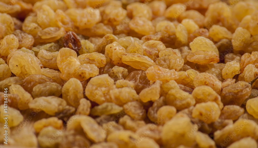 raisins golden close up