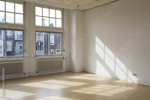 empty room with classic architecture photo