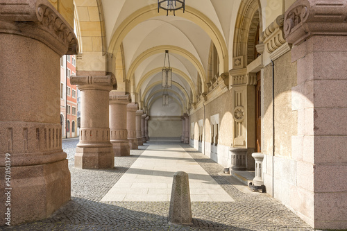 Hirschlauben Arkaden in Görlitz, Ostdeutschland