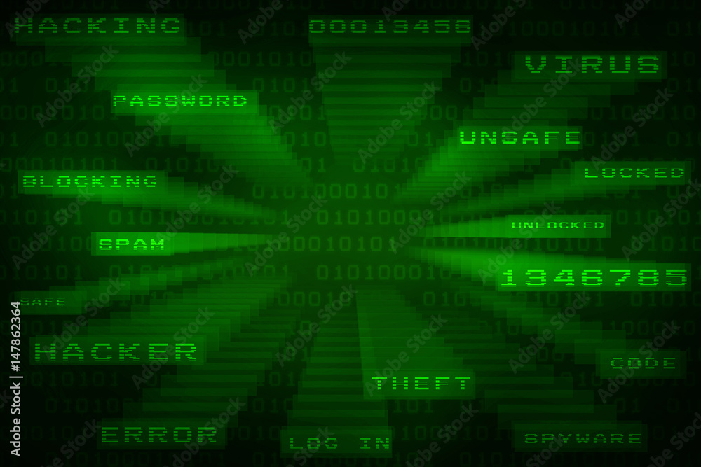 2d illustration technology background