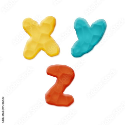 Plasticine Clay Alphabet