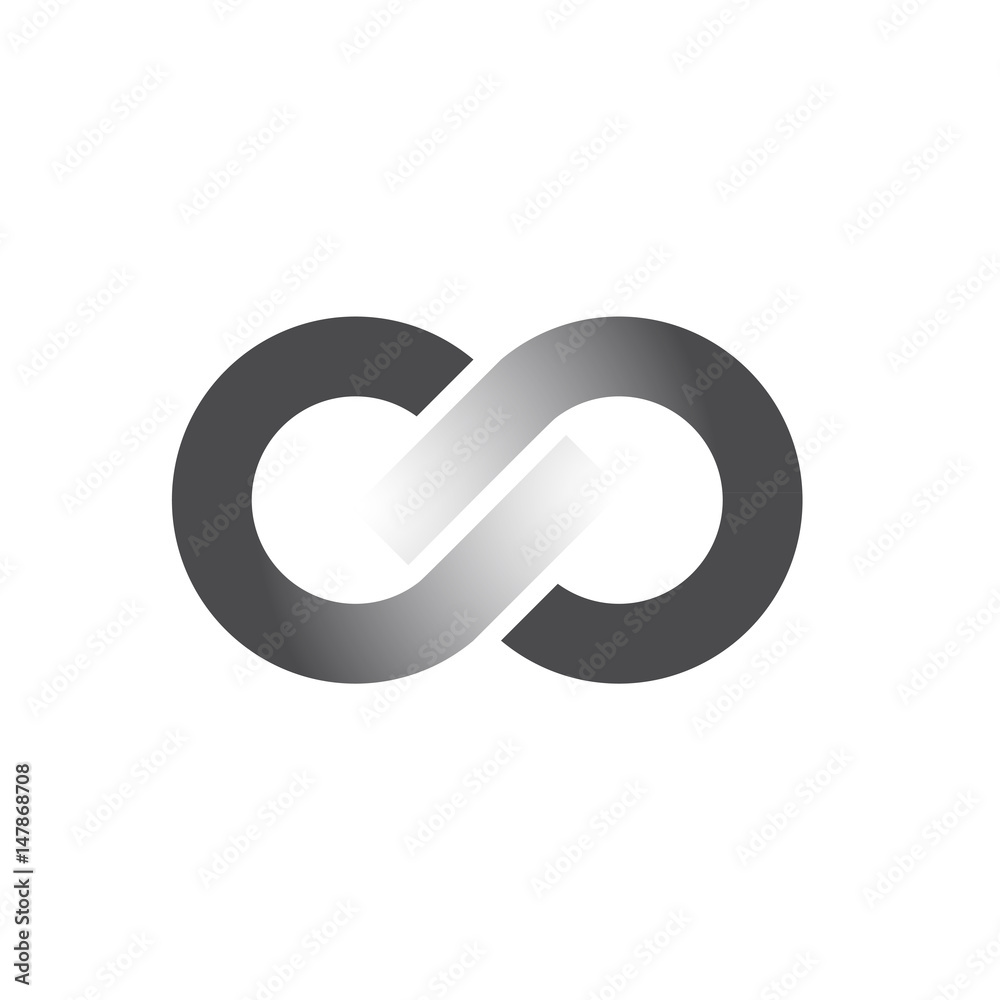 Vector sign infinite. Teamwork and union concept Vector sign infinite. Teamwork and union concept