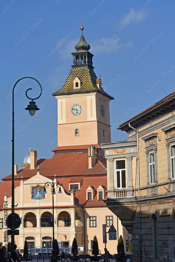 Former City Hall of Brasov, called Council House (Casa Sfatului) at Council Square,Transylvania, Romania
