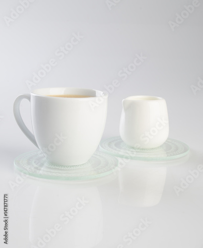 tea or hot tea cup on a background.