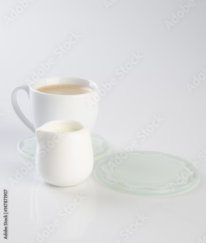 tea or hot tea cup on a background.