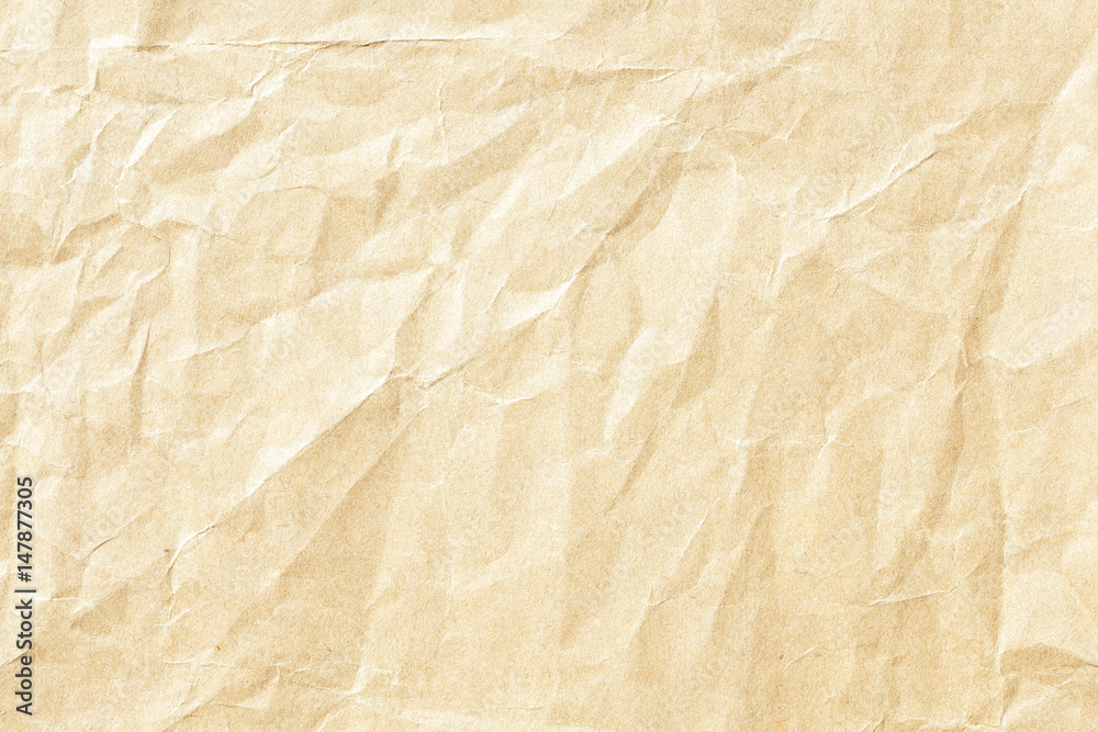Old crumpled brown paper texture Old crumpled brown paper texture
