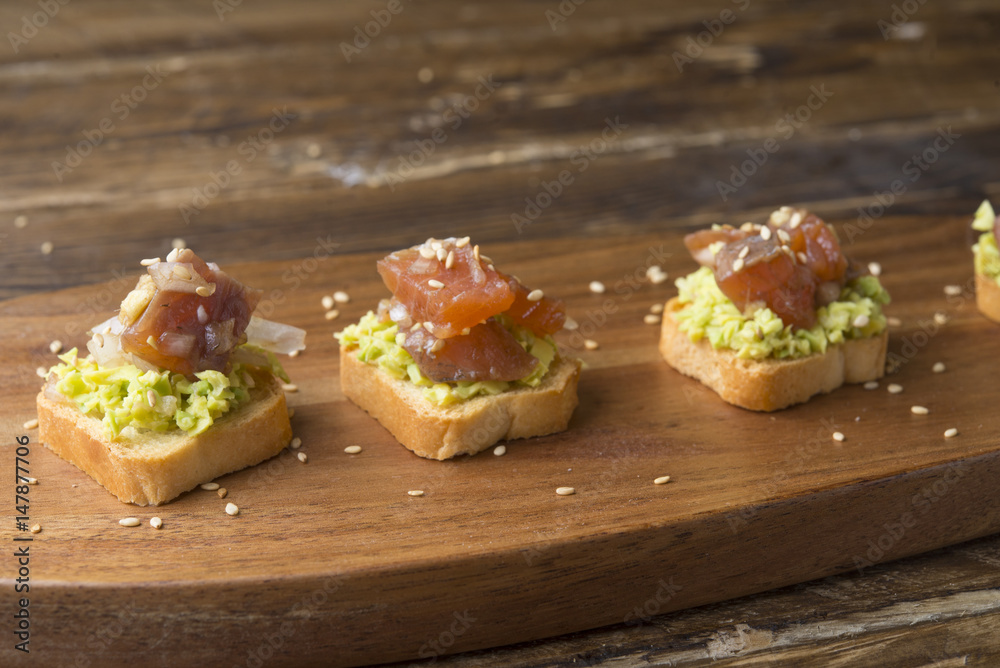 Tartar Salmon with avocado
