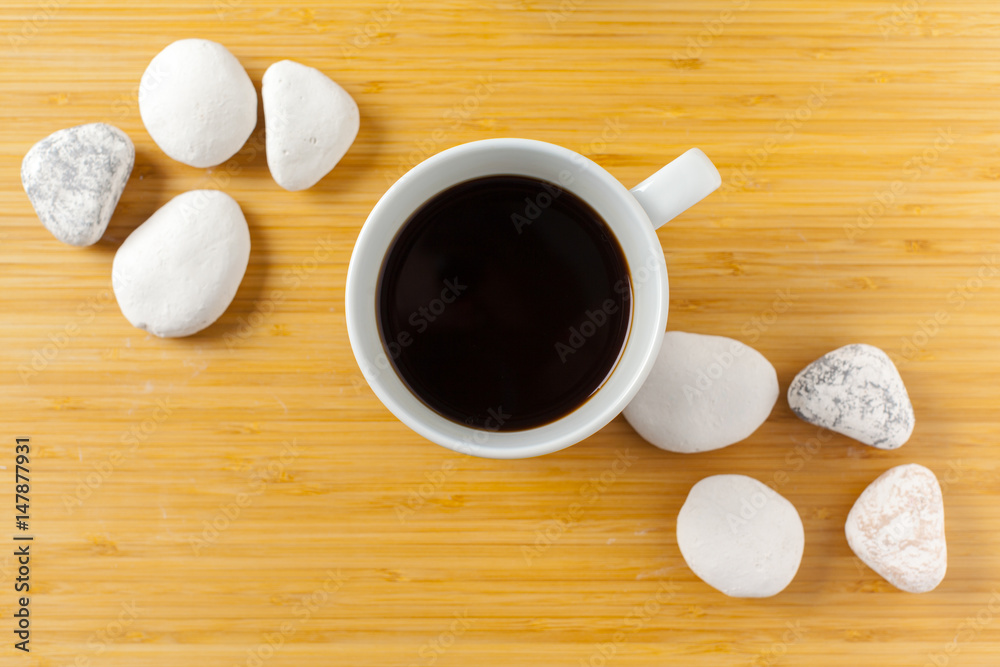 Coffee cup with neutral pattern Coffee cup with neutral pattern