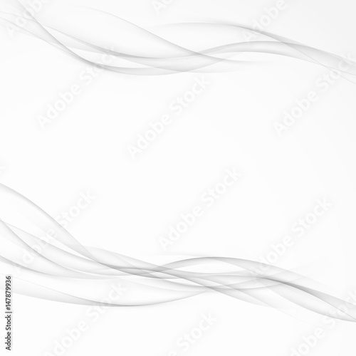 Grey modern abstract swoosh wave lines web background