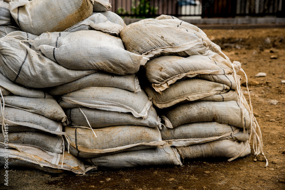 土嚢袋 Stock 写真 Adobe Stock