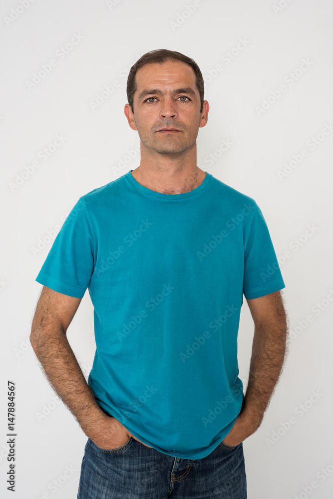 Fototapeta premium Portrait of a dark-haired man 