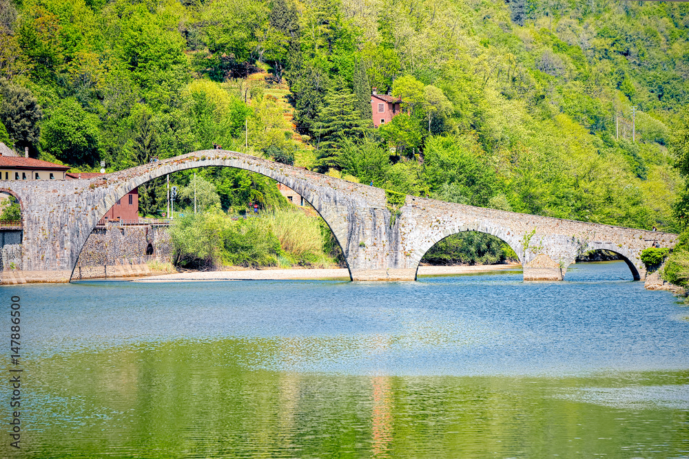Devil's Bridge (Ponte della Maddalena), Garfagnana, Lucca Devil's Bridge (Ponte della Maddalena), Garfagnana, Lucca