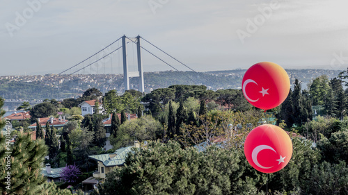 Turkish flag balloon