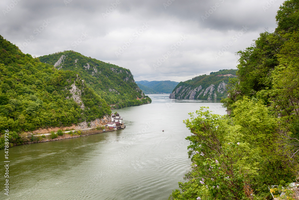Danube river landscape