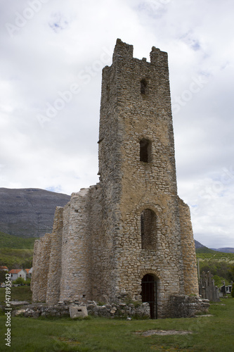 Old church in Cetina village, Croatia