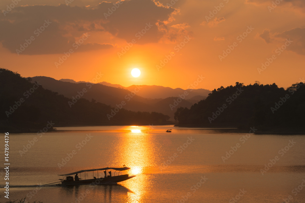 Landscpae view. Sunset at Kaeng Krachan National Park in Thailand. Landscpae view. Sunset at Kaeng Krachan National Park in Thailand.