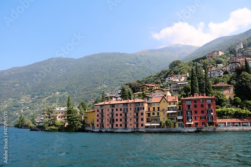 Holiday on the west shore of Lake Como in summer, Lombardy Italy