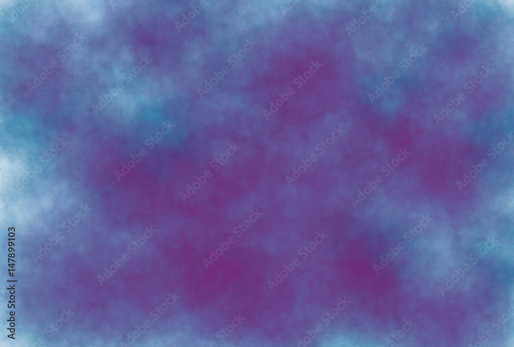 soft-color vintage pastel abstract watercolor grunge background with colored (shades of blue and dark purple color), illustration