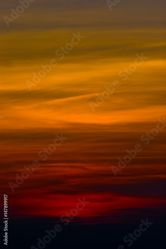 Sunset sky at Phukradueng National Park