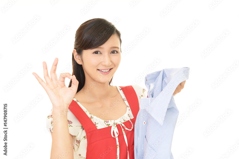 笑顔の主婦 笑顔の主婦