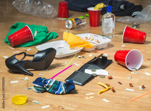 Fotografie Next morning to a party