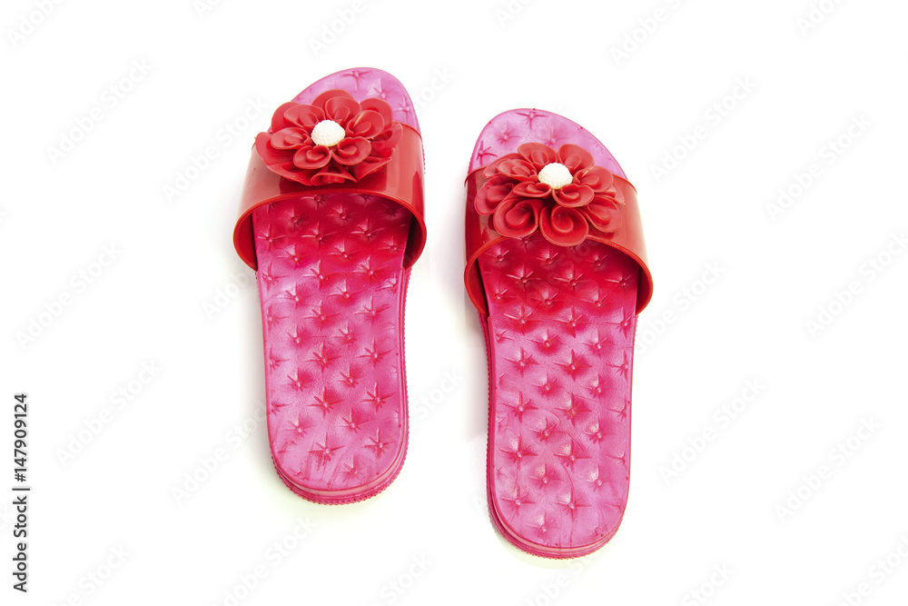 Women sandals isolated on white background Women sandals isolated on white background