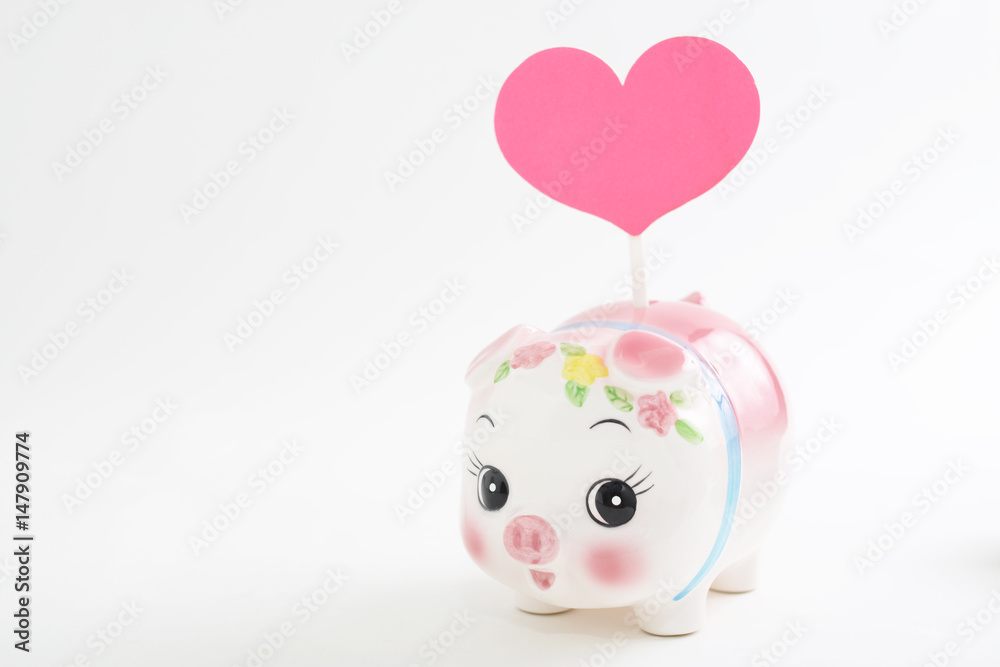かわいい豚の貯金箱 かわいい豚の貯金箱