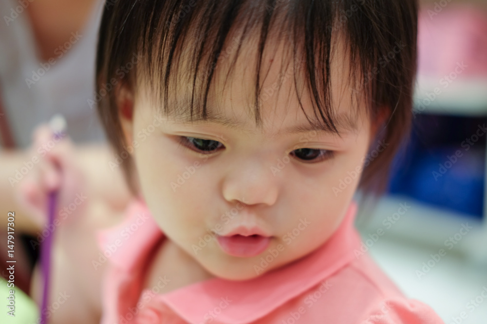 Cute Baby girl , close-up portrait, Portrait of a beautiful baby girl Cute Baby girl , close-up portrait, Portrait of a beautiful baby girl