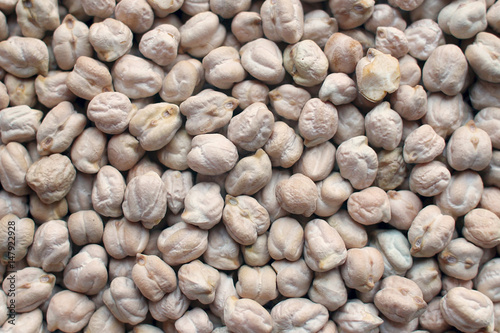 Heap of raw chickpeas