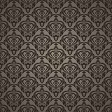 Seamless wallpaper with brown heart.