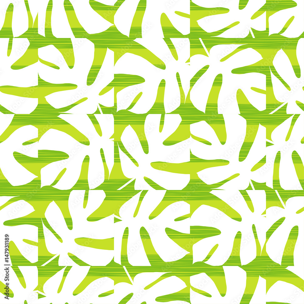 Seamless background with decorative leaves. Summer tropical design.
Seamless background with decorative leaves. Summer tropical design.